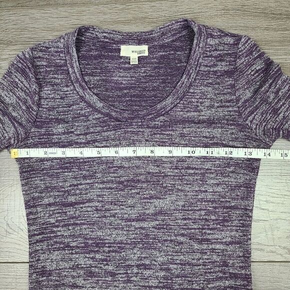 ARITZIA Wilfred Free Diapason Purple Long Sleeve T-Shirt XXS - Picture 13 of 16